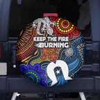 NAIDOC Week 2024 Indigenous Spare Tire Cover Keep The Fire Burning