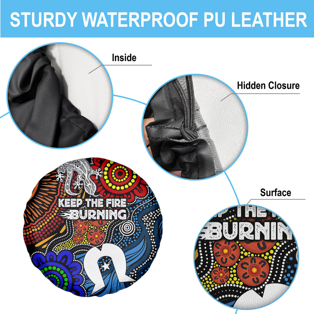 NAIDOC Week 2024 Indigenous Spare Tire Cover Keep The Fire Burning