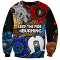 NAIDOC Week 2024 Indigenous Sweatshirt Keep The Fire Burning