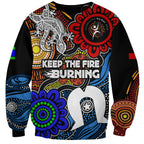 NAIDOC Week 2024 Indigenous Sweatshirt Keep The Fire Burning