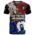NAIDOC Week 2024 Indigenous T Shirt Keep The Fire Burning
