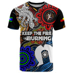 NAIDOC Week 2024 Indigenous T Shirt Keep The Fire Burning