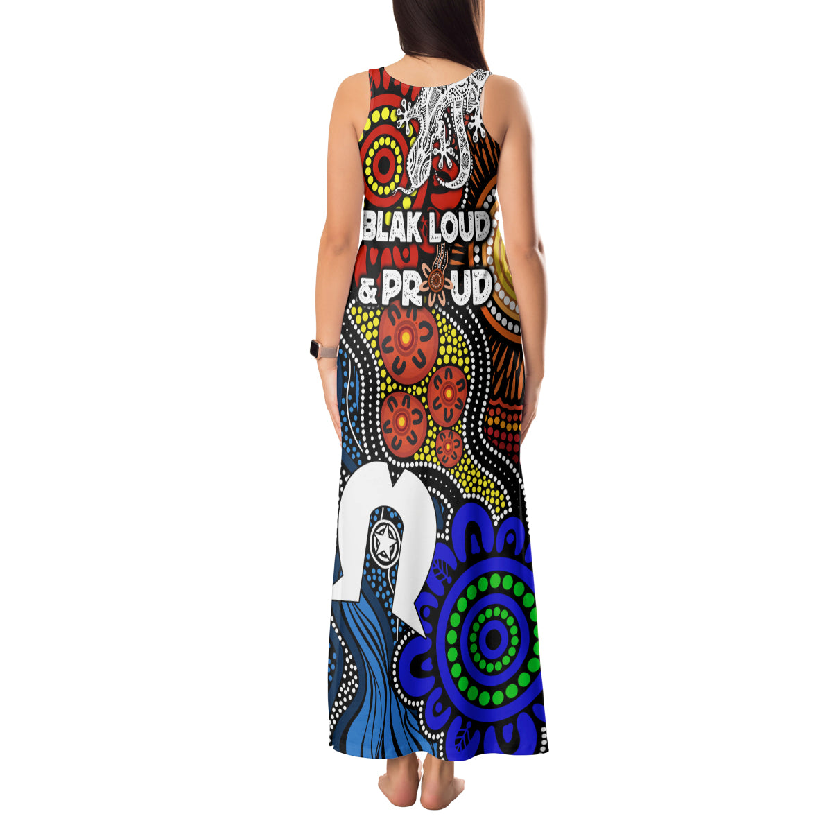 NAIDOC Week 2024 Indigenous Tank Maxi Dress Keep The Fire Burning