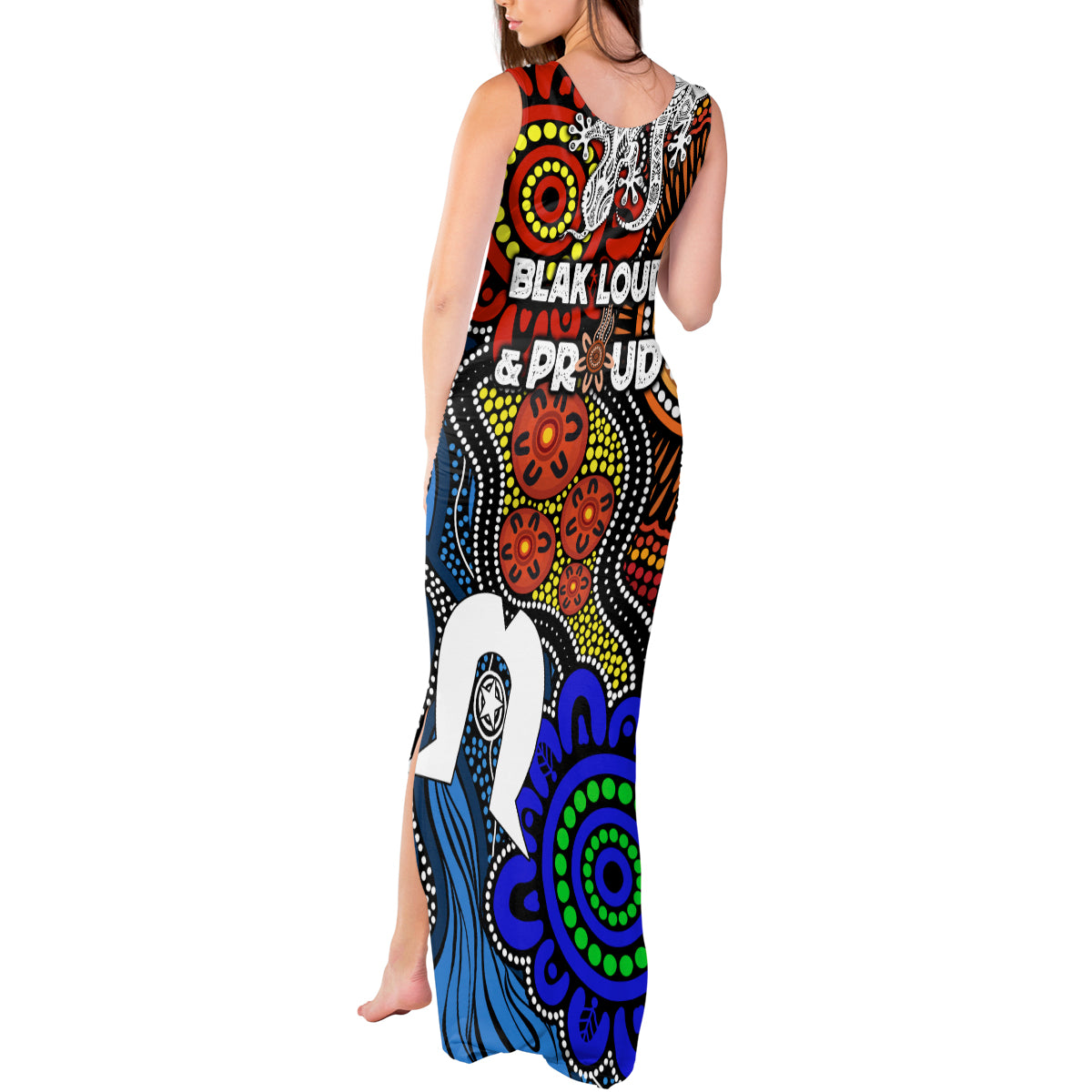 NAIDOC Week 2024 Indigenous Tank Maxi Dress Keep The Fire Burning
