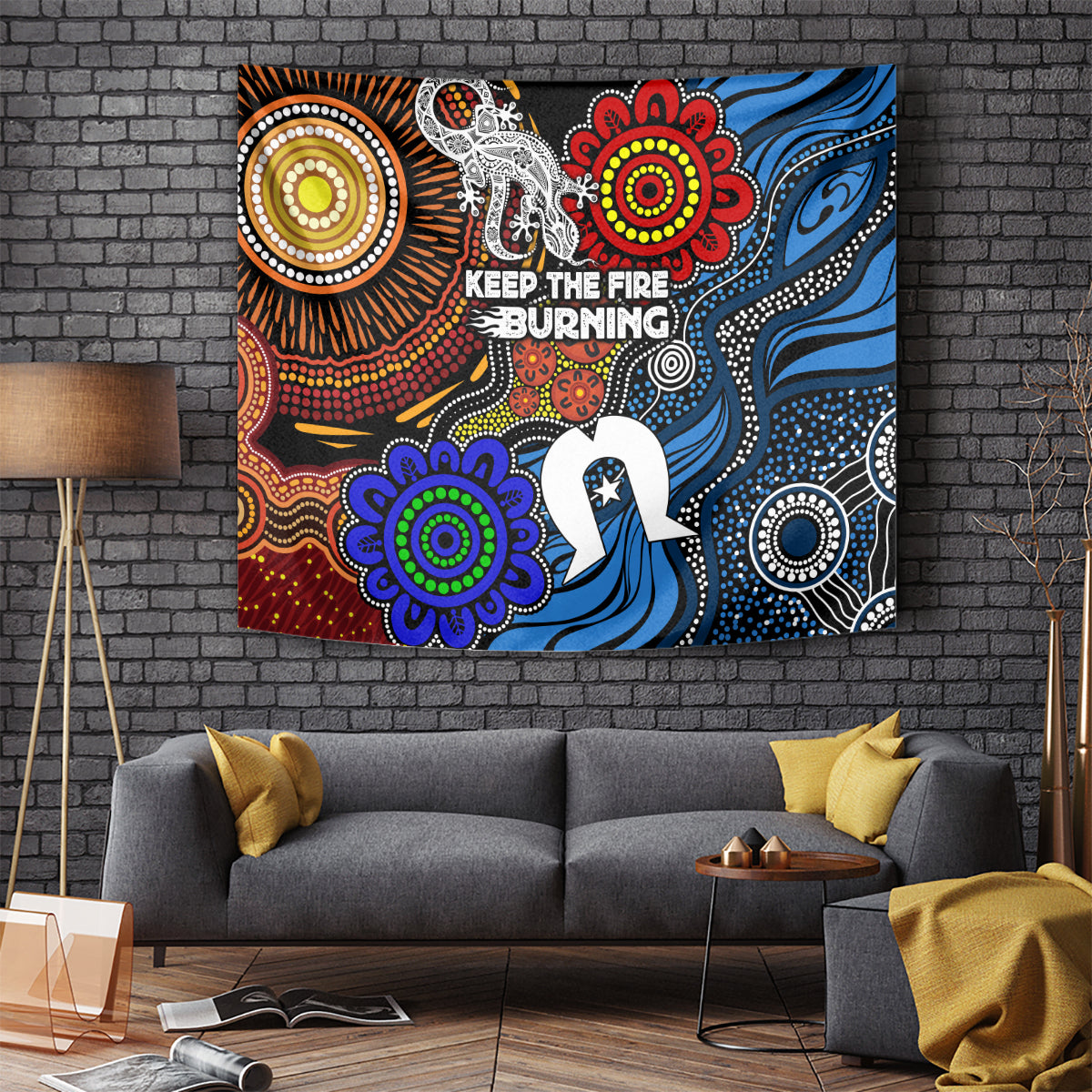 NAIDOC Week 2024 Indigenous Tapestry Keep The Fire Burning
