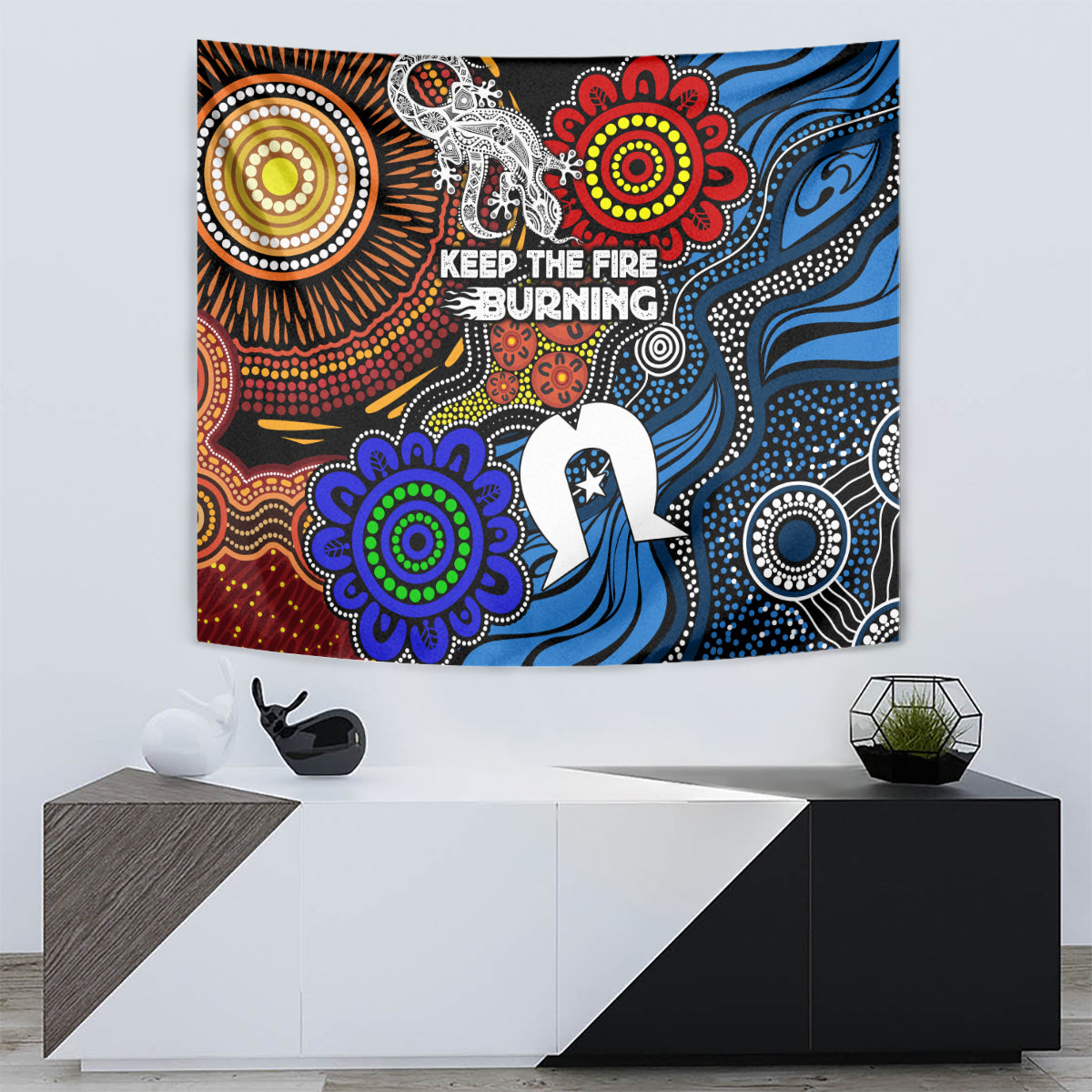 NAIDOC Week 2024 Indigenous Tapestry Keep The Fire Burning