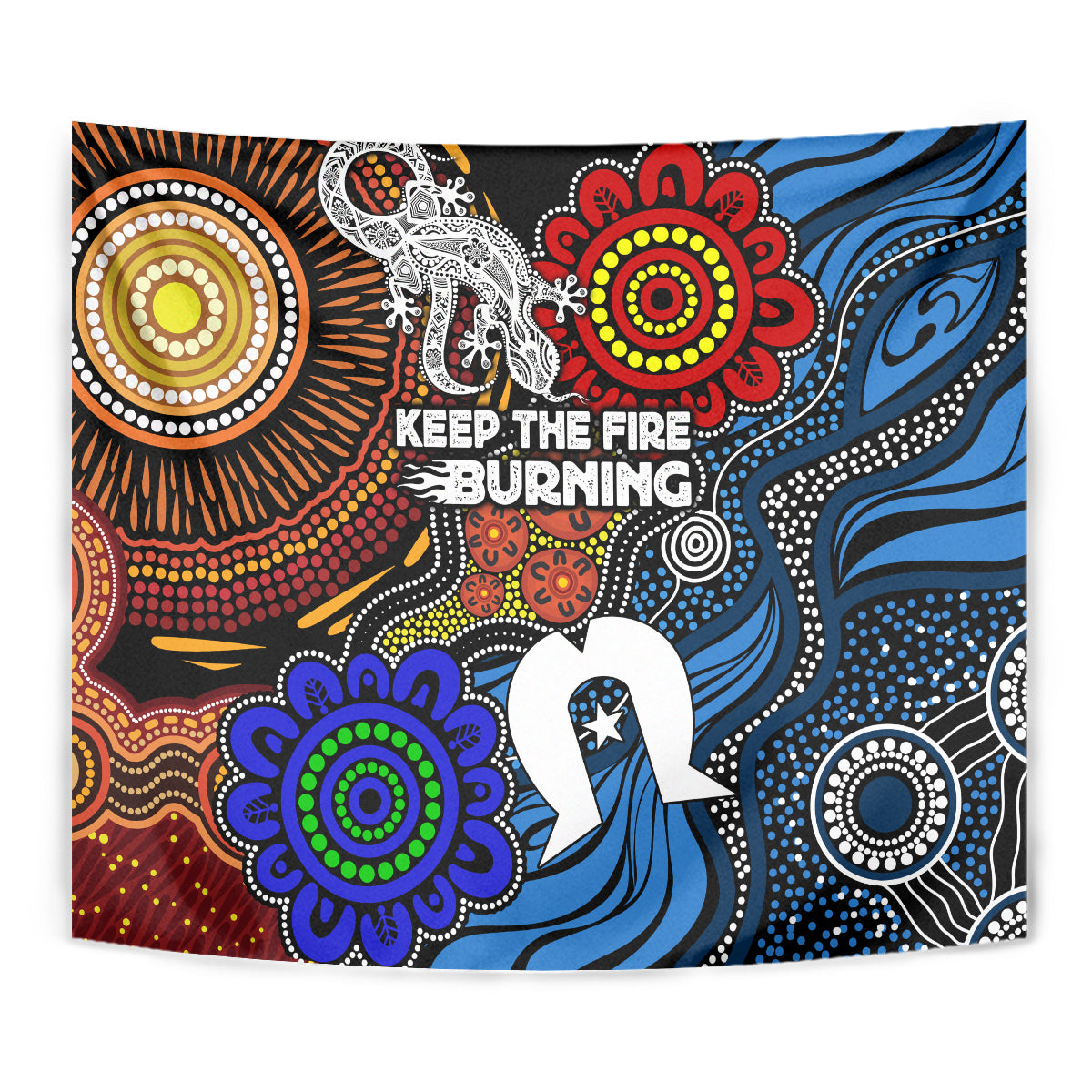 NAIDOC Week 2024 Indigenous Tapestry Keep The Fire Burning