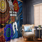 NAIDOC Week 2024 Indigenous Window Curtain Keep The Fire Burning