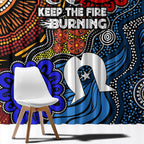 NAIDOC Week 2024 Indigenous Window Curtain Keep The Fire Burning