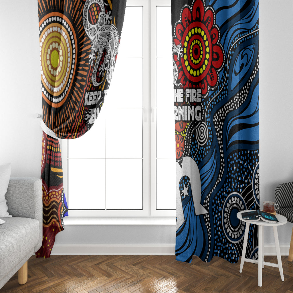 NAIDOC Week 2024 Indigenous Window Curtain Keep The Fire Burning