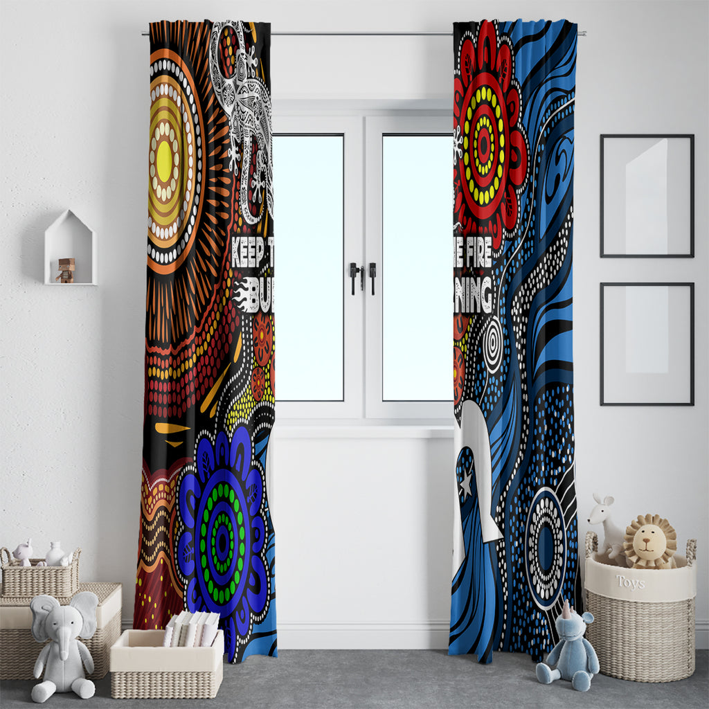 NAIDOC Week 2024 Indigenous Window Curtain Keep The Fire Burning