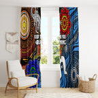 NAIDOC Week 2024 Indigenous Window Curtain Keep The Fire Burning
