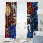 NAIDOC Week 2024 Indigenous Window Curtain Keep The Fire Burning