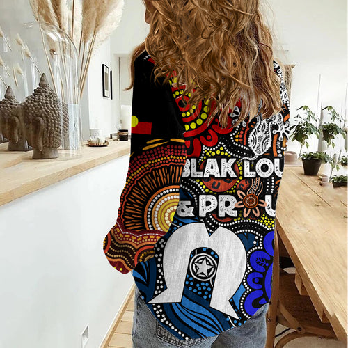 NAIDOC Week 2024 Indigenous Women Casual Shirt Keep The Fire Burning