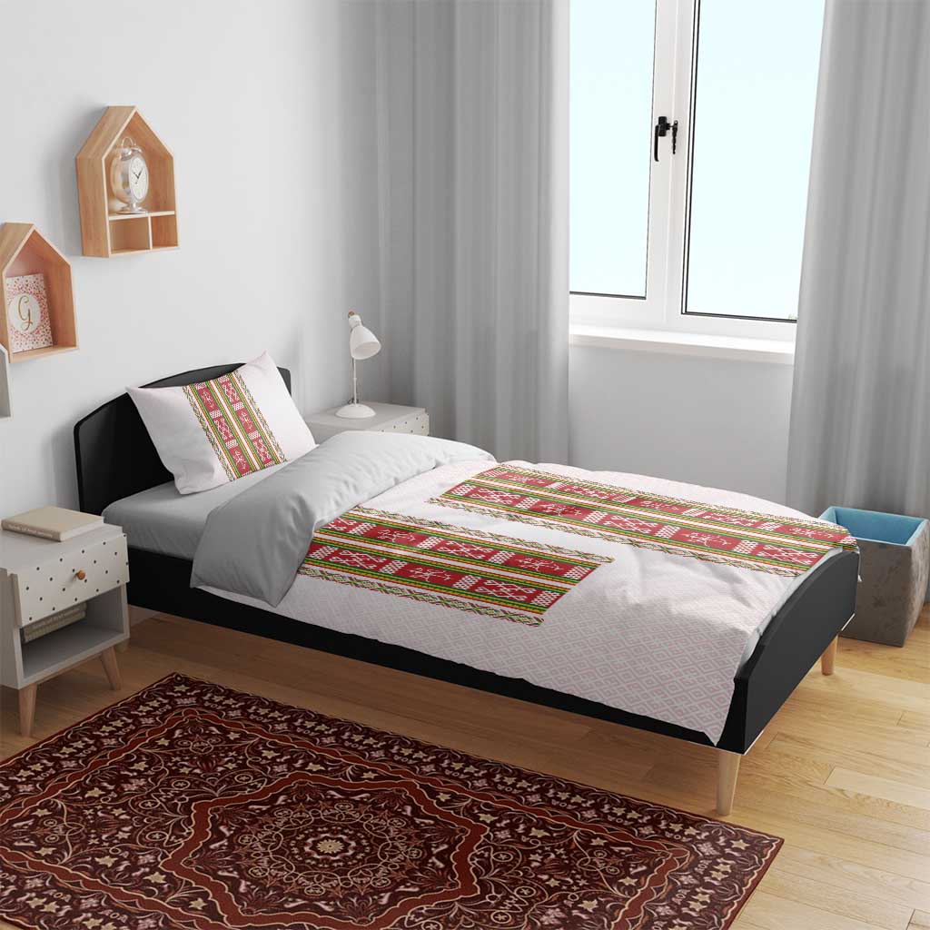 Lithuania Folk Pattern Vytis Motif Bedding Set