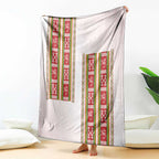 Lithuania Folk Pattern Vytis Motif Blanket