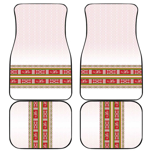 Lithuania Folk Pattern Vytis Motif Car Mats