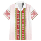 Lithuania Folk Pattern Vytis Motif Family Matching Mermaid Dress and Hawaiian Shirt