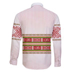 Lithuania Folk Pattern Vytis Motif Family Matching Puletasi and Hawaiian Shirt