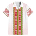 Lithuania Folk Pattern Vytis Motif Family Matching Summer Maxi Dress and Hawaiian Shirt