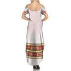 Lithuania Folk Pattern Vytis Motif Family Matching Summer Maxi Dress and Hawaiian Shirt
