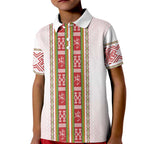 Lithuania Folk Pattern Vytis Motif Kid Polo Shirt