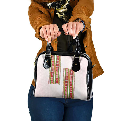 Lithuania Folk Pattern Vytis Motif Shoulder Handbag