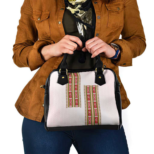 Lithuania Folk Pattern Vytis Motif Shoulder Handbag