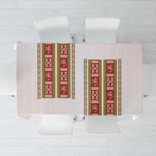 Lithuania Folk Pattern Vytis Motif Tablecloth