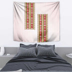 Lithuania Folk Pattern Vytis Motif Tapestry
