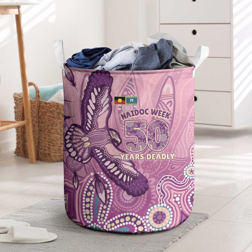 NAIDOC Week - 50 Years Deadly Laundry Basket Pastel Wings