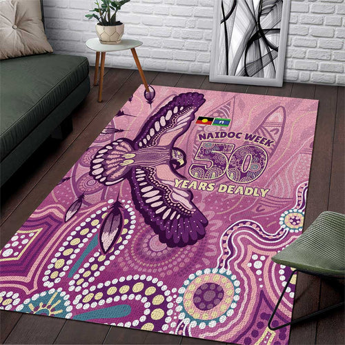 NAIDOC Week - 50 Years Deadly Area Rug Pastel Wings