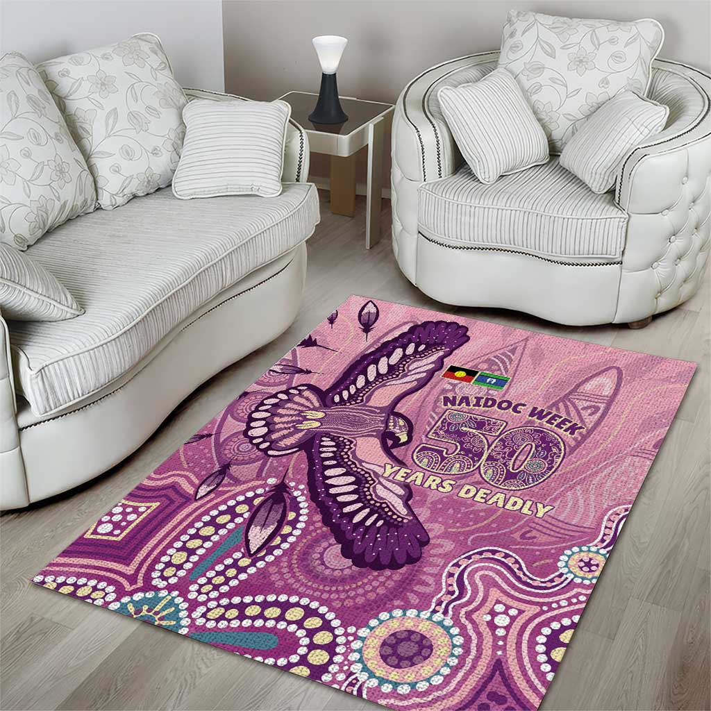 NAIDOC Week - 50 Years Deadly Area Rug Pastel Wings