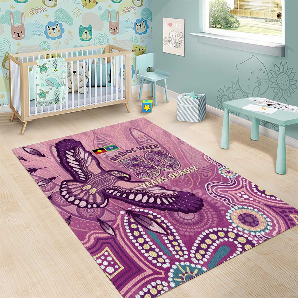 NAIDOC Week - 50 Years Deadly Area Rug Pastel Wings