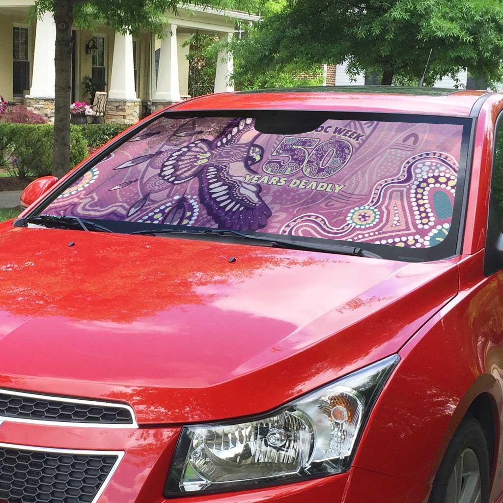 NAIDOC Week - 50 Years Deadly Auto Sun Shade Pastel Wings