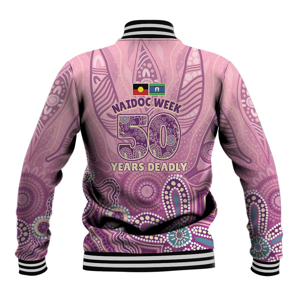 NAIDOC Week - 50 Years Deadly Baseball Jacket Pastel Wings
