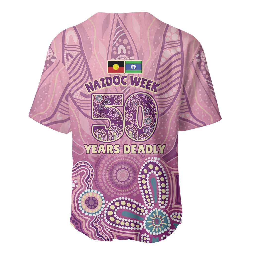 NAIDOC Week - 50 Years Deadly Baseball Jersey Pastel Wings
