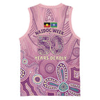 NAIDOC Week - 50 Years Deadly Basketball Jersey Pastel Wings