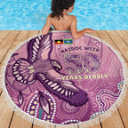 NAIDOC Week - 50 Years Deadly Beach Blanket Pastel Wings