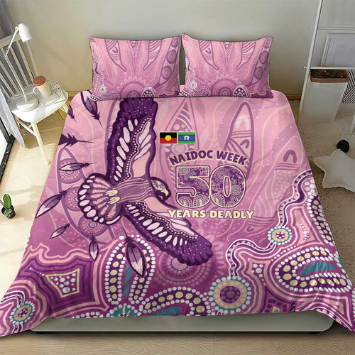 NAIDOC Week - 50 Years Deadly Bedding Set Pastel Wings