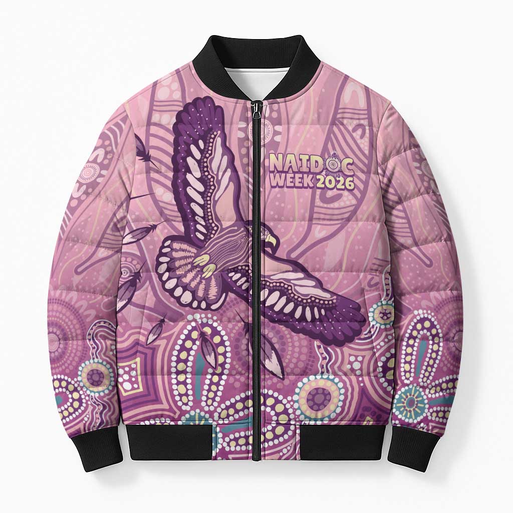 NAIDOC Week - 50 Years Deadly Bomber Puffer Jacket Pastel Wings
