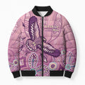 NAIDOC Week - 50 Years Deadly Bomber Puffer Jacket Pastel Wings