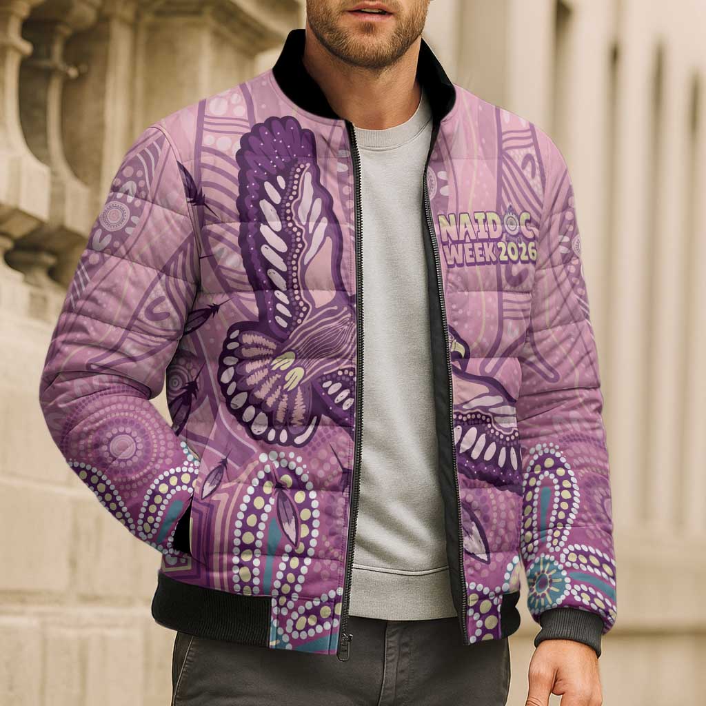 NAIDOC Week - 50 Years Deadly Bomber Puffer Jacket Pastel Wings