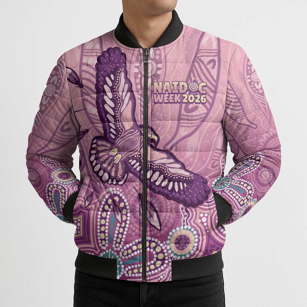 NAIDOC Week - 50 Years Deadly Bomber Puffer Jacket Pastel Wings
