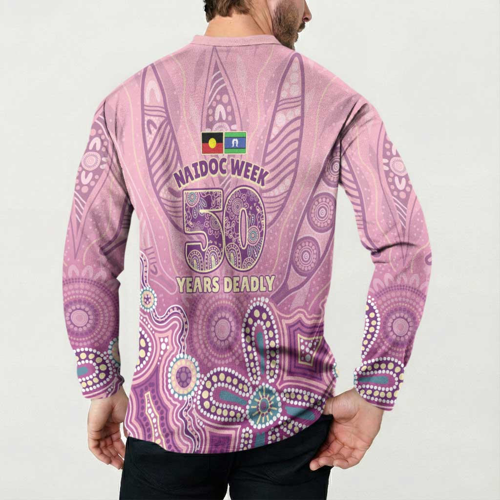 NAIDOC Week - 50 Years Deadly Button Sweatshirt Pastel Wings