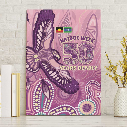 NAIDOC Week - 50 Years Deadly Canvas Wall Art Pastel Wings