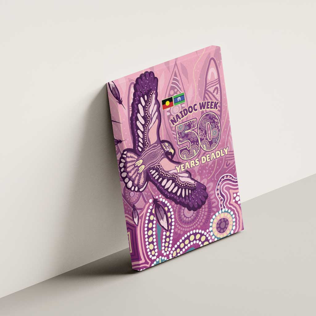 NAIDOC Week - 50 Years Deadly Canvas Wall Art Pastel Wings