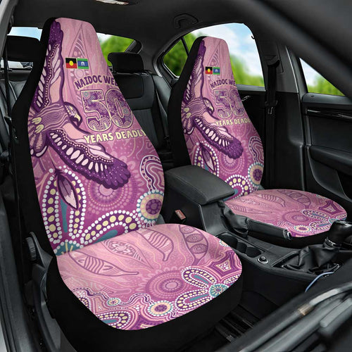 NAIDOC Week - 50 Years Deadly Car Seat Cover Pastel Wings