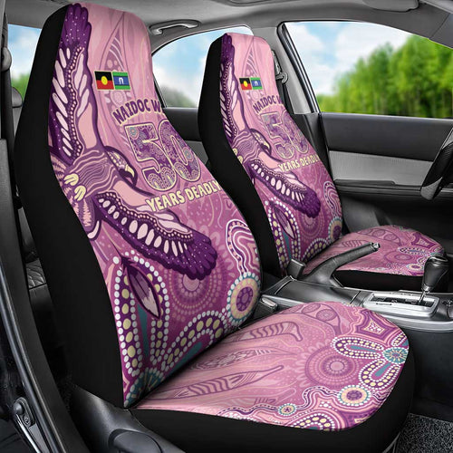 NAIDOC Week - 50 Years Deadly Car Seat Cover Pastel Wings