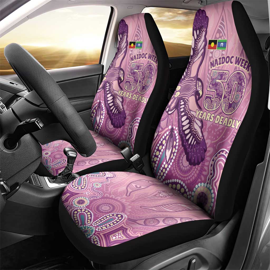 NAIDOC Week - 50 Years Deadly Car Seat Cover Pastel Wings